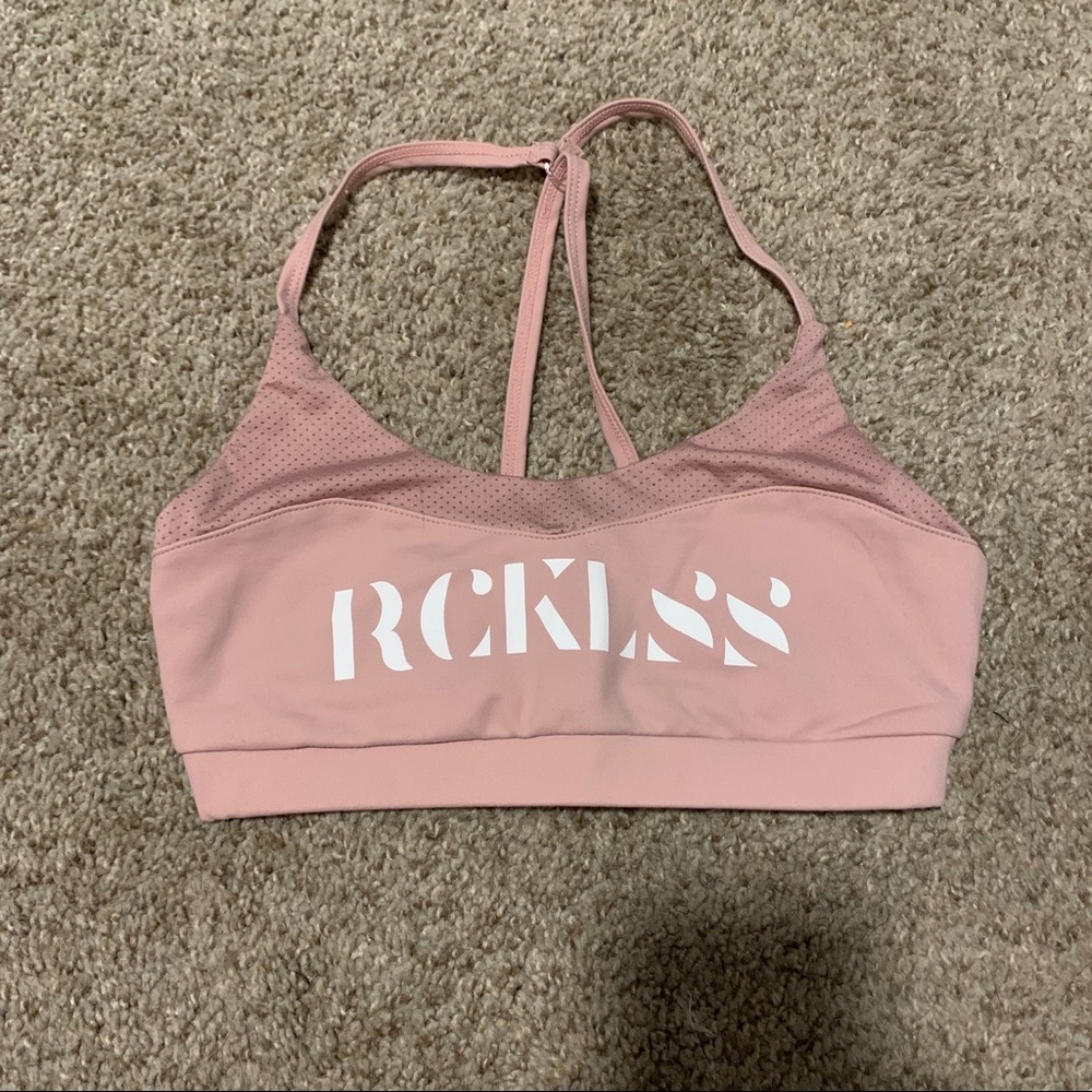 Young & reckless sports bra